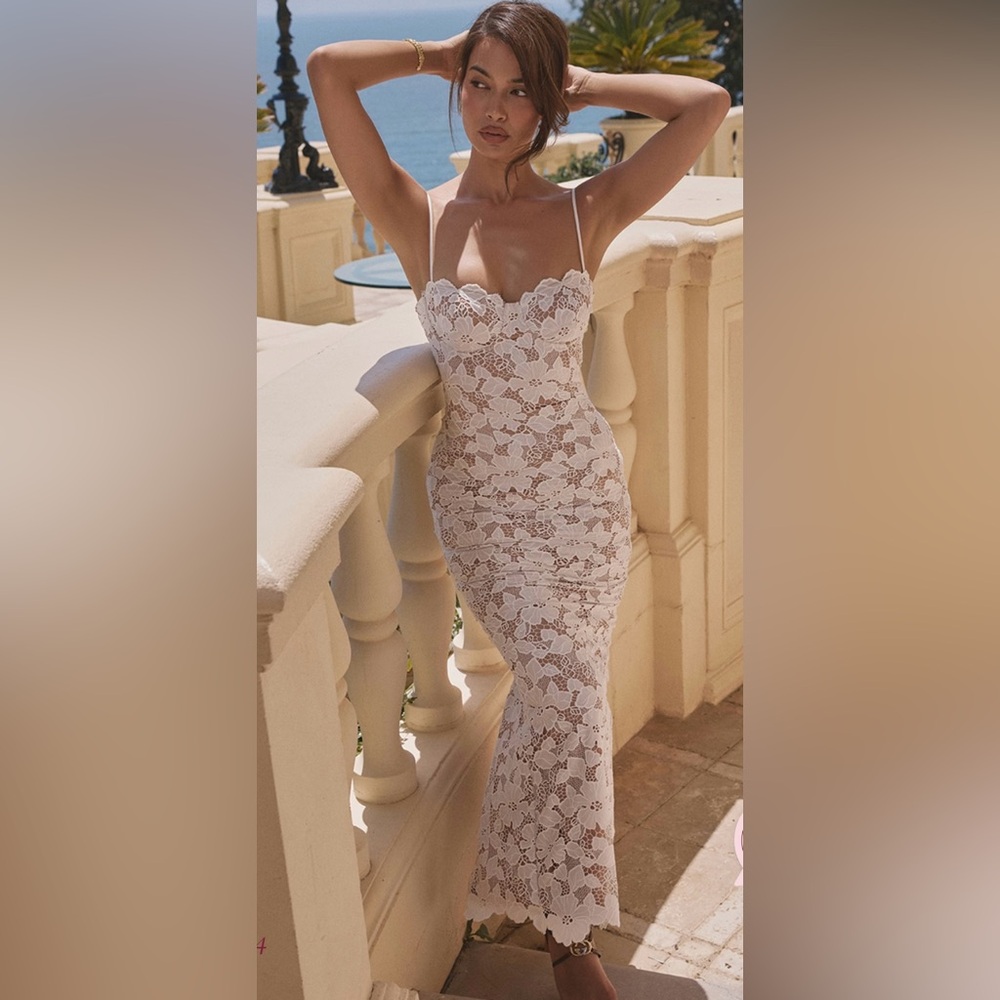 House of CB “Pearl” White Dress
